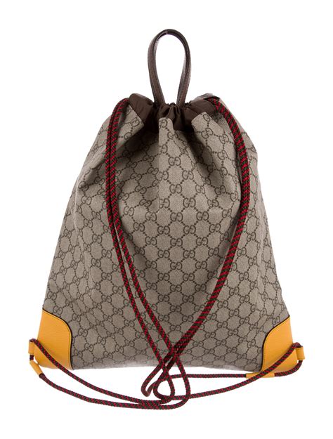 gucci blue drawstring backpack|Gucci Drawstring Backpack .